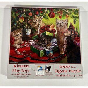 Kissmas Play Toys Jigsaw Puzzle 1000 Pieces Complete Sandra Bergeron Kittens Cat